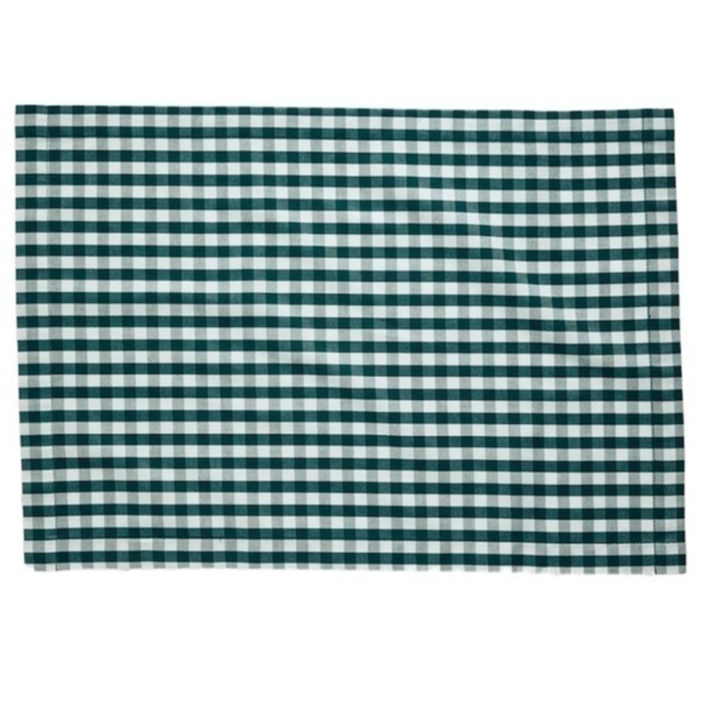 🎄NWT Draper James Classic Evergreen Gingham Plaid Placemats🎄Set of Four